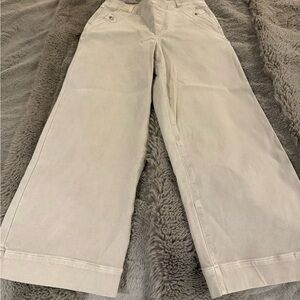 SPANX bone Wide-Leg Crop Pants large